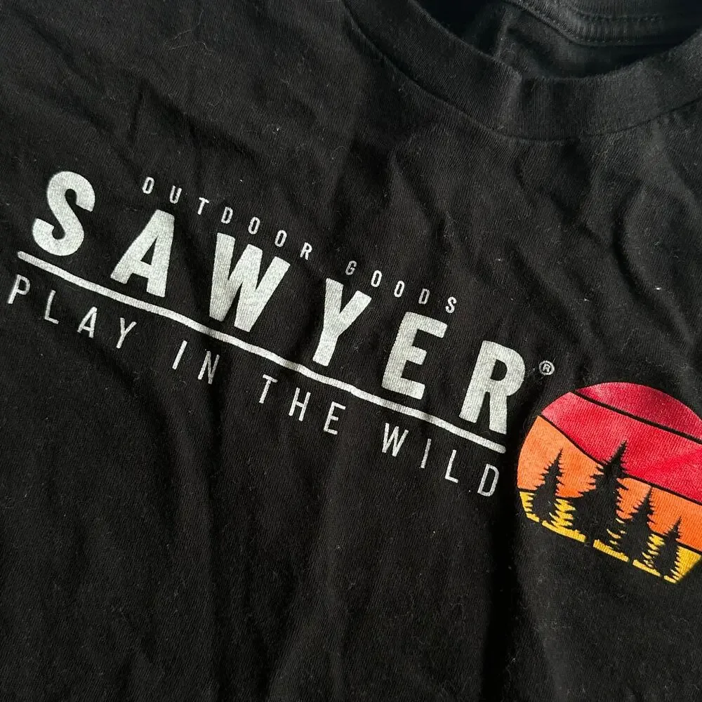 Sawyer Black Long Sleeve T-Shirt - Boys Size Large